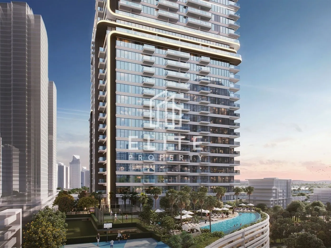 Elegante apartamento de un dormitorio en una planta alta en Upper House East — Upper House, Jumeirah Lake Towers, Dubai